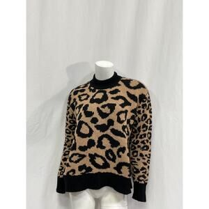 Tuckernuck Leopard Black Siri Sweater Size XS